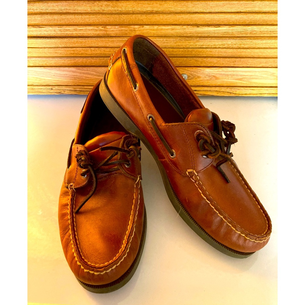 Mens Leather Dockers deck shoes 10M